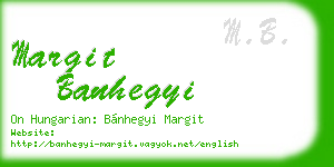margit banhegyi business card